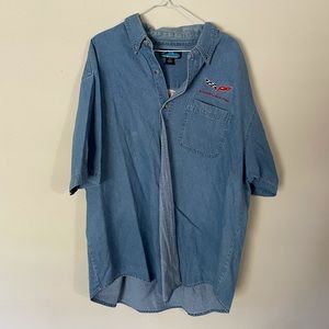 Denim Corvette Racing Collared Short Sleeve XL